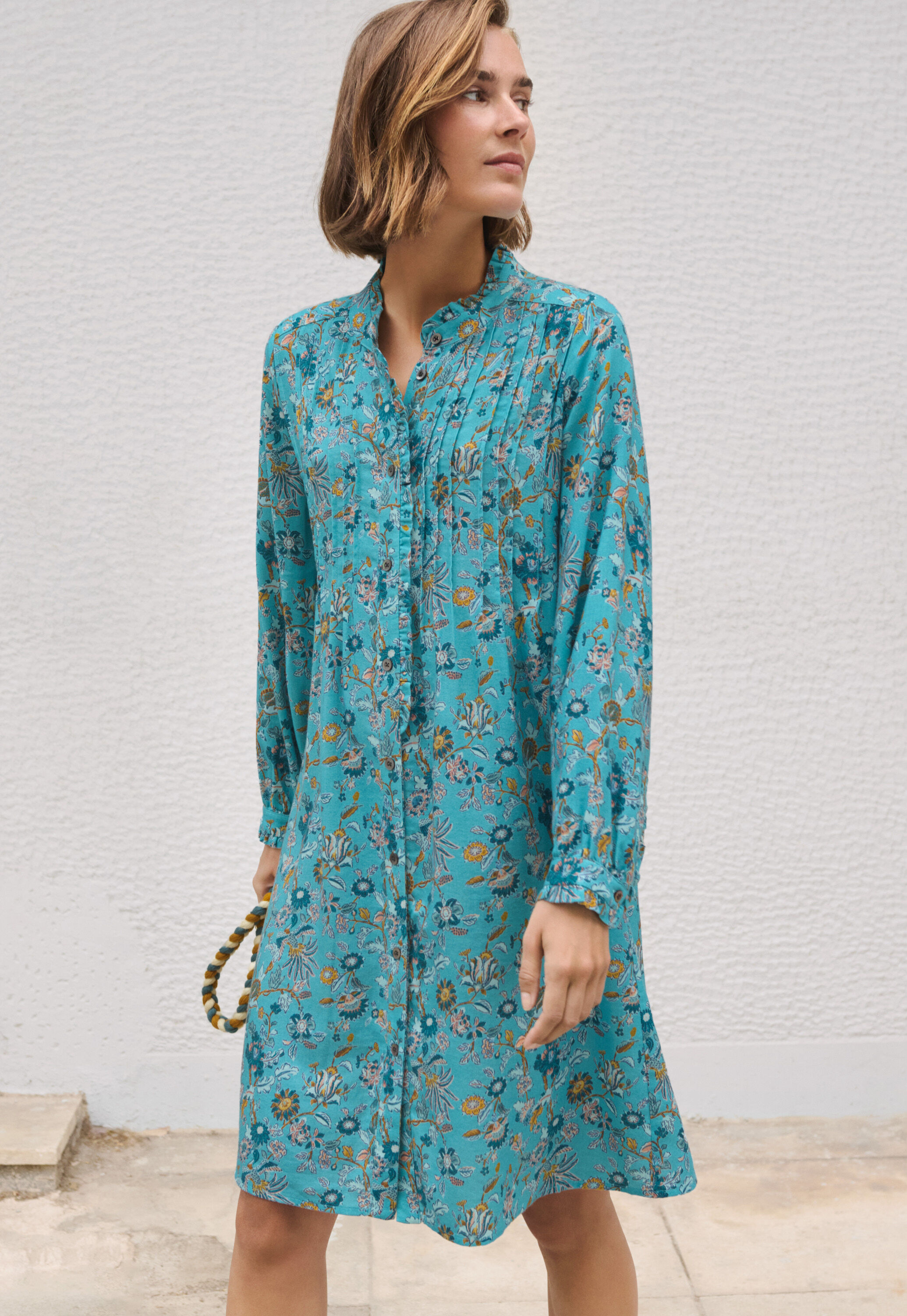 Bluse mit Biesen