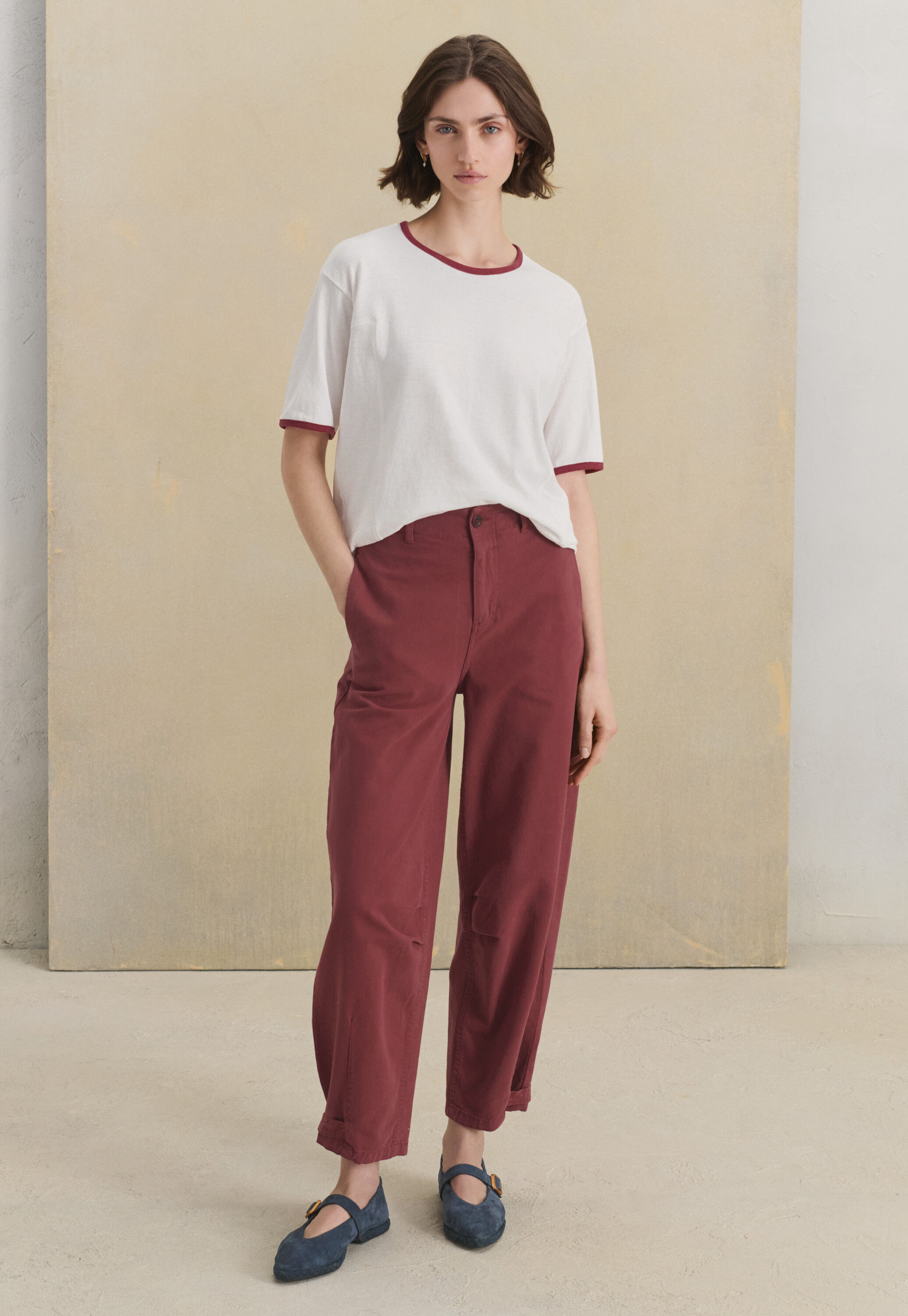 Bluse mit Biesen