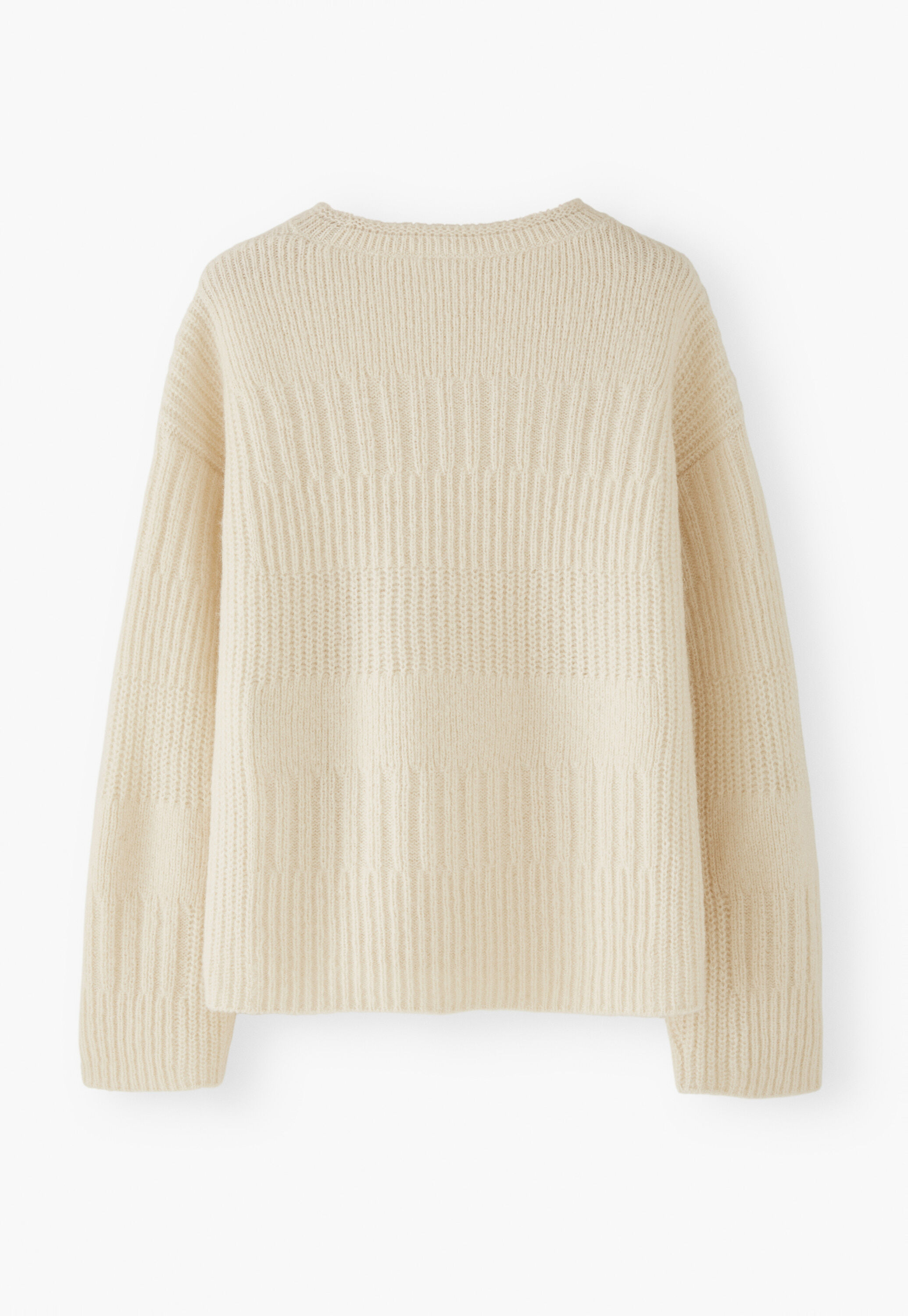 Ripppullover, Ecru, large