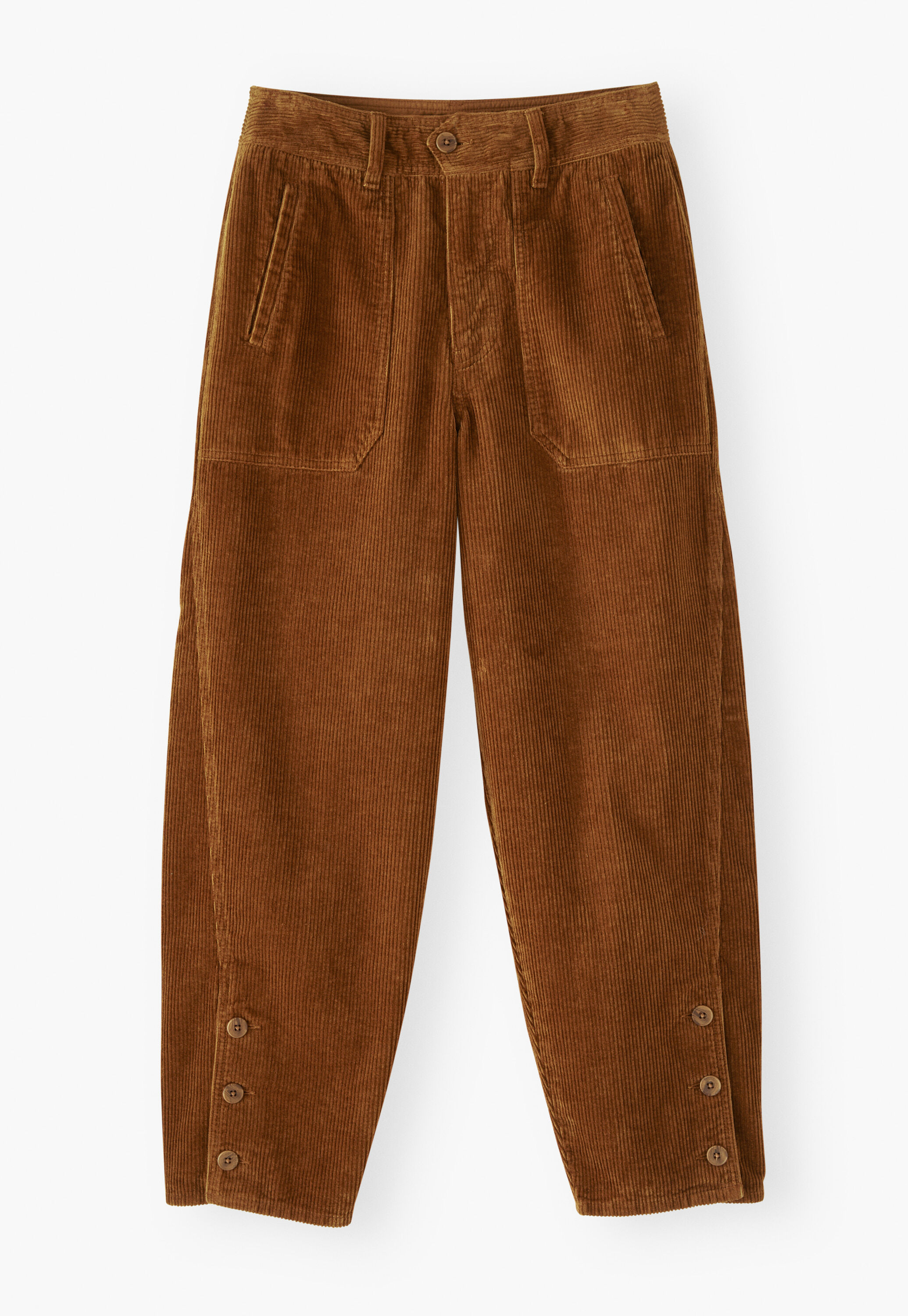 Entspannt geschnittene Karotten-Cordhose