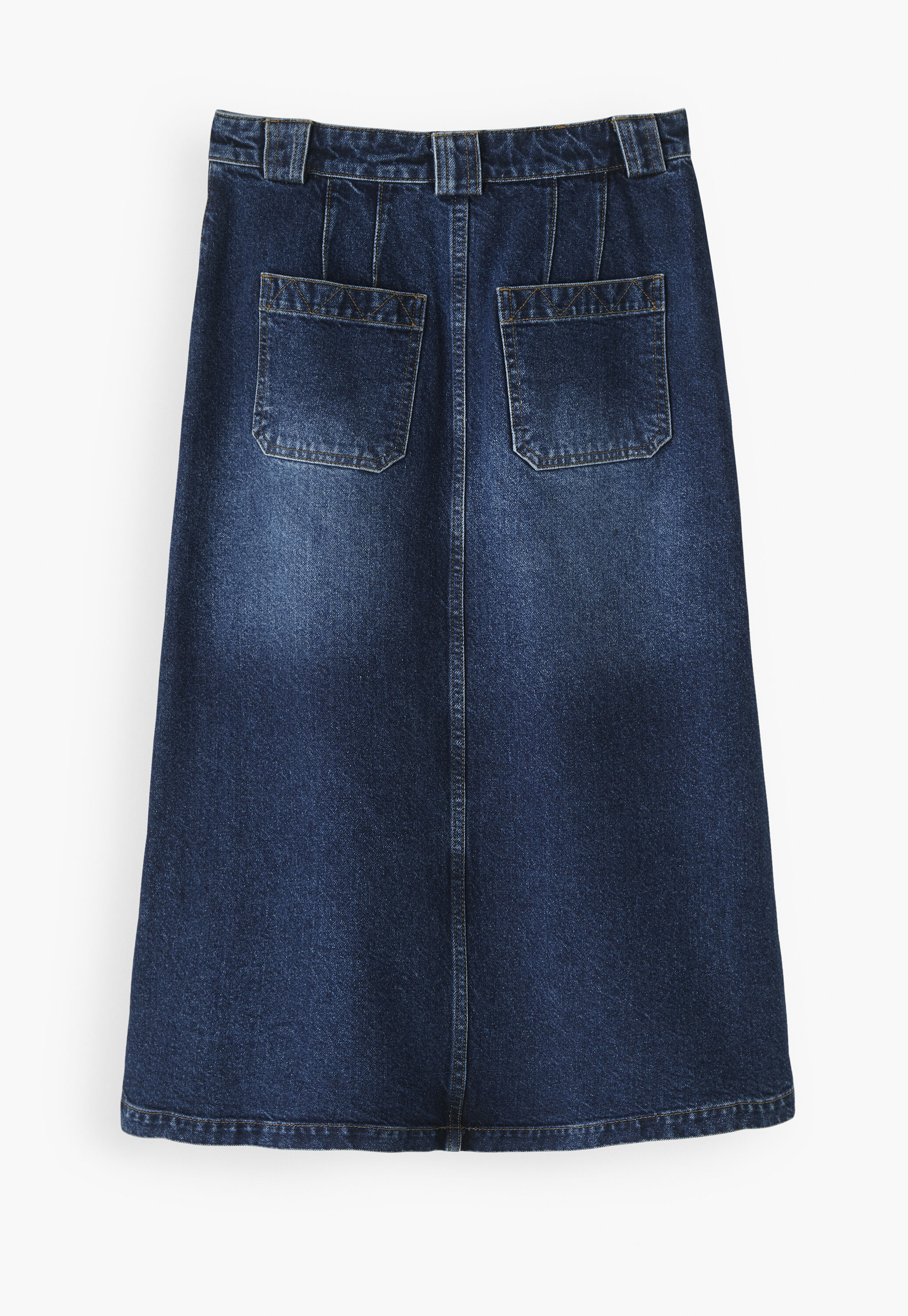 Durchgekn&ouml;pfter Rock aus Denim