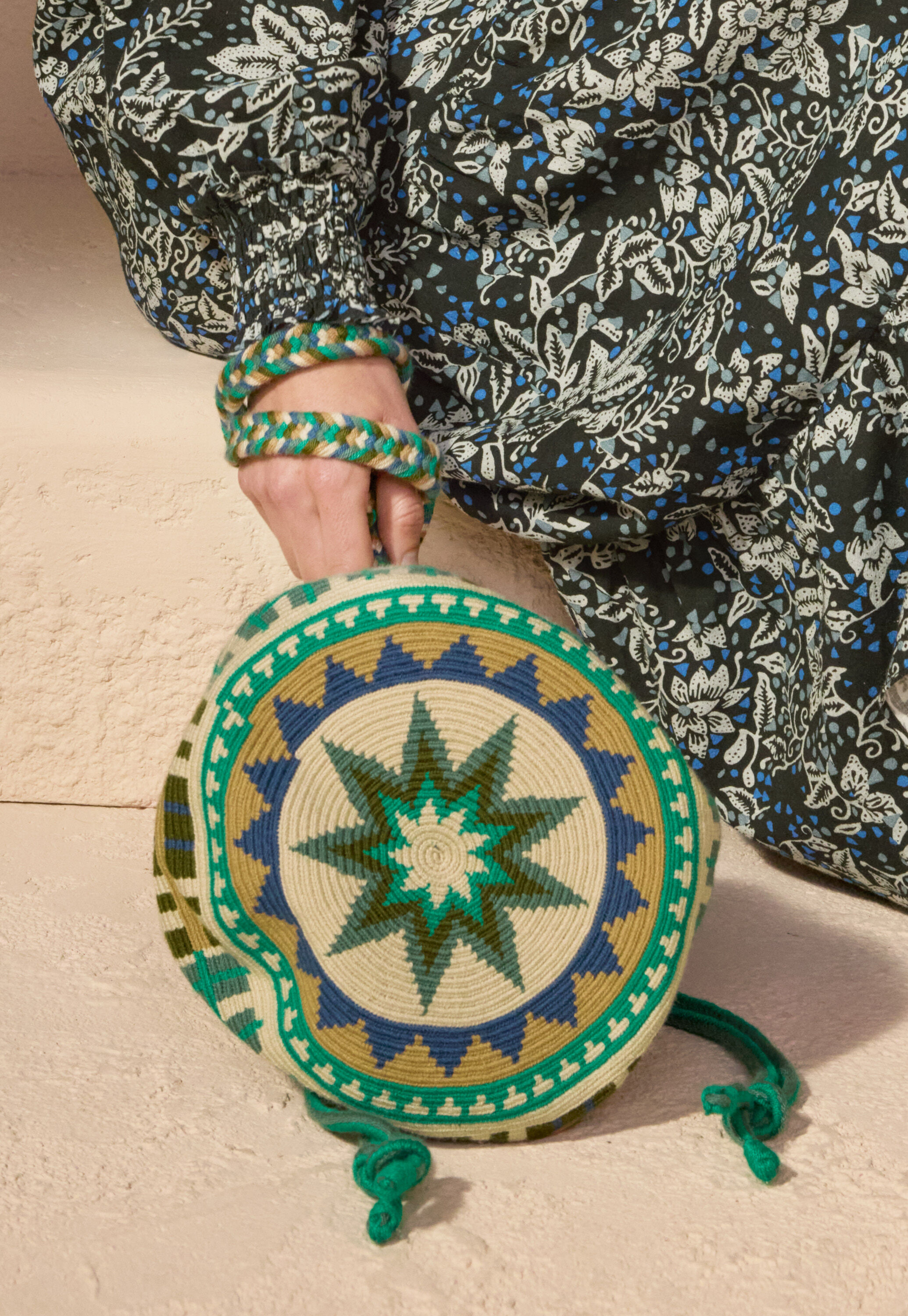 Umh&auml;ngetasche, Khaki/Jade, large