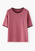 Jersey-T-Shirt, Rauchiges Ros&eacute;, webstill