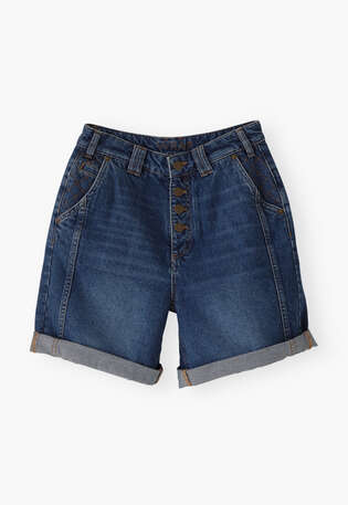 Shorts aus Denim, Mid-Vintage, webstill