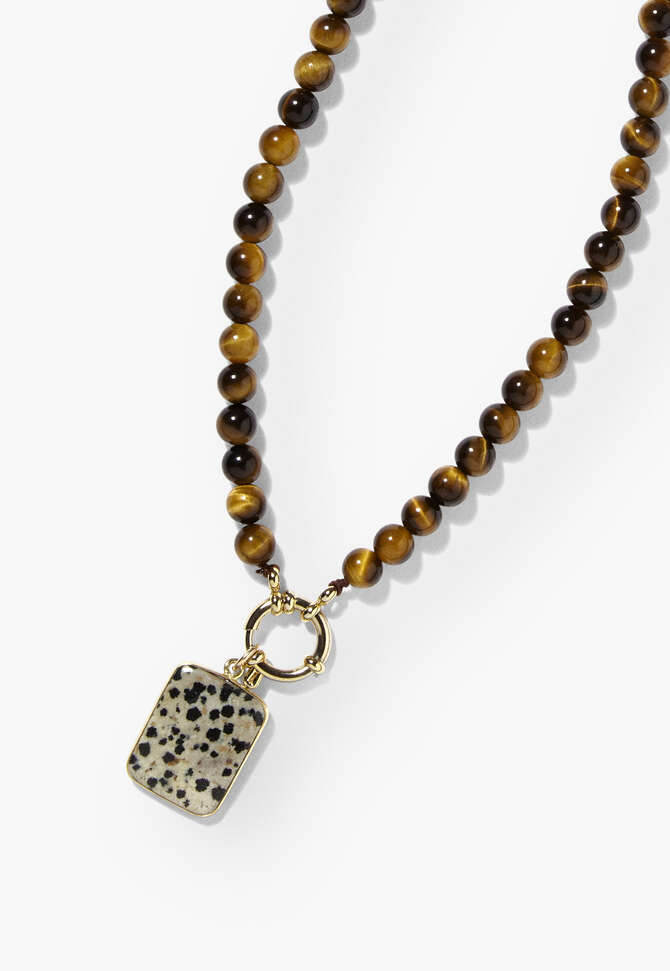 Perlenkette, Gold/Natur, completeTheLook