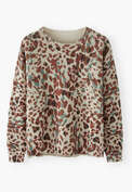 Pullover mit Print, Stein/Umbra, webstill