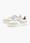 Sneaker, Wei&szlig;/Himmelblau, webstill