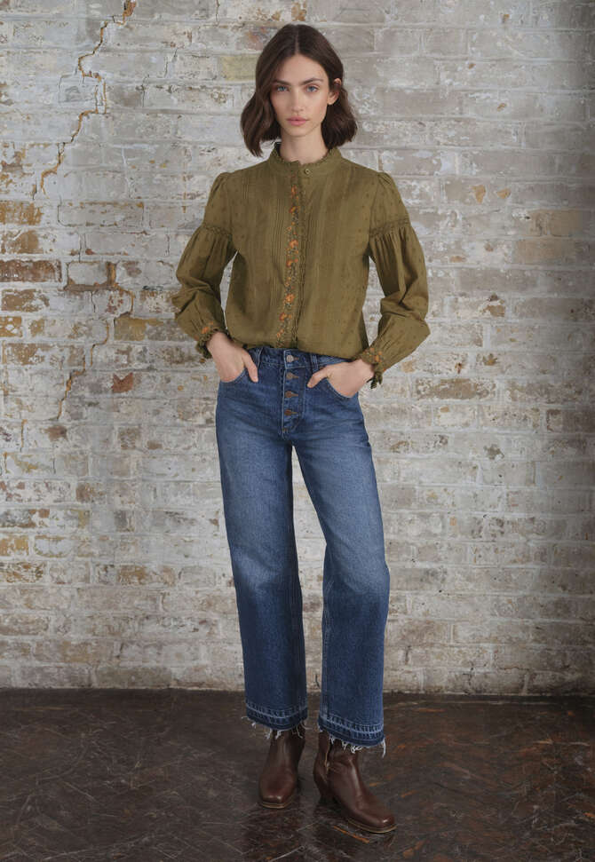 Jeans mit ausgelassenem Saum, Dunkles Mid-Vintage, completeTheLook