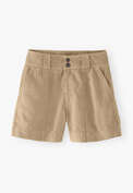 Kontraststoff-Shorts, Sand, webstill