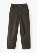 Horseshoe-Cordhose, Khaki-Kohlschwarz, webstill