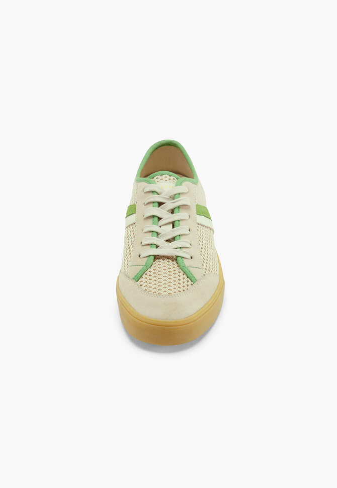 Schn&uuml;r-Sneaker, Hafer/Gr&uuml;n, completeTheLook