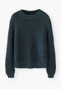 Raglanpullover, Petrol, webstill