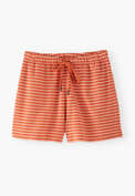 Gestreifte Shorts, Orange/Elfenbein, webstill