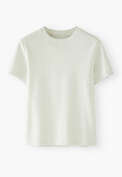 T-Shirt aus geripptem Jersey, Frost, webstill