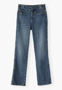 Schmale Stretch-Jeans, Mittlere Waschung, webstill
