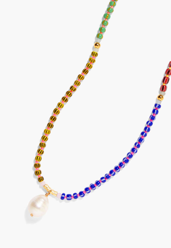 Perlenkette, Gestreift/mehrfarbig, completeTheLook