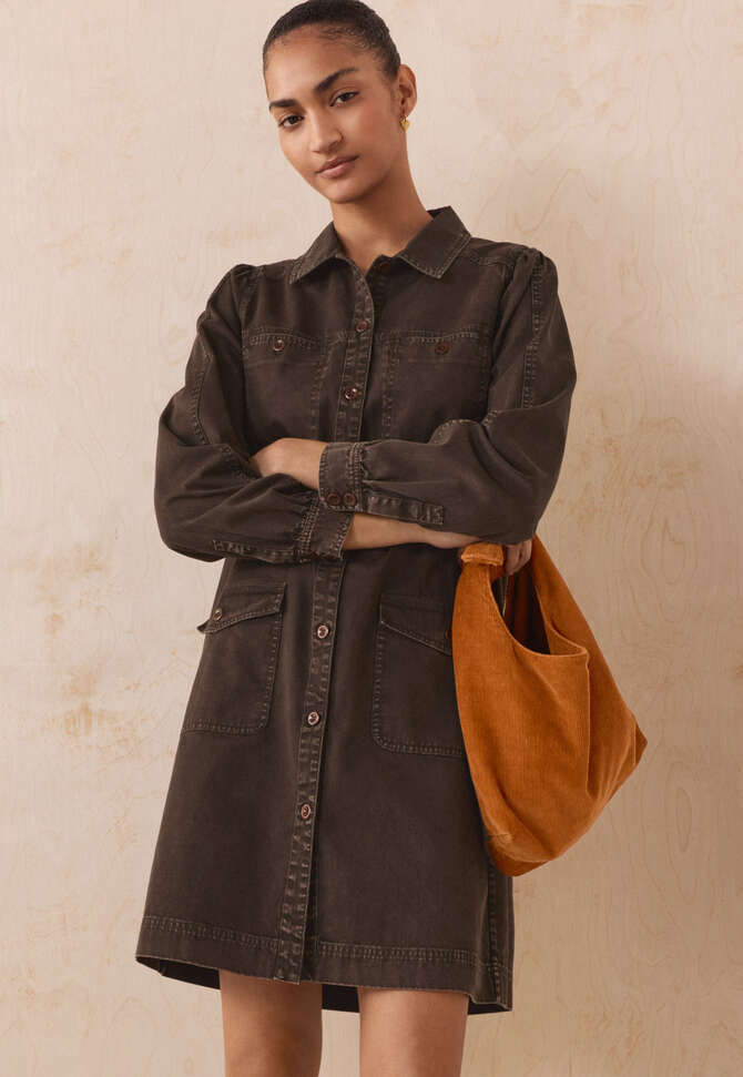 Tasche mit Knotengriff, Rost, completeTheLook