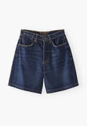 Denim-Shorts, Dunkle Waschung, webstill