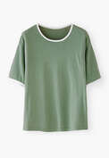 Jersey-T-Shirt, Eukalyptus, webstill