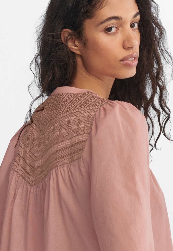 Bestickte Bluse, Rosarot, completeTheLook