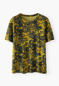 Bedrucktes T-Shirt, Mitternacht/Ocker, webstill